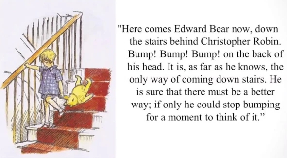 Helping Pooh Bear